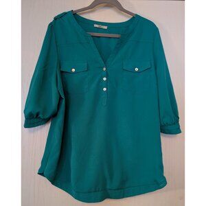 41 Hawthorn Teal Blouse - XL